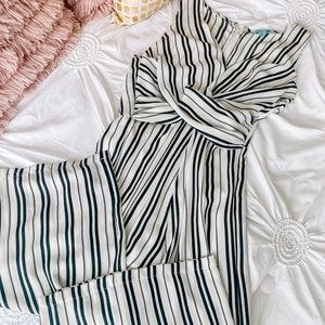 She & Sky Black and White Jumpsuit Size M